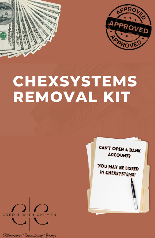 ChexSystems Removal Kit