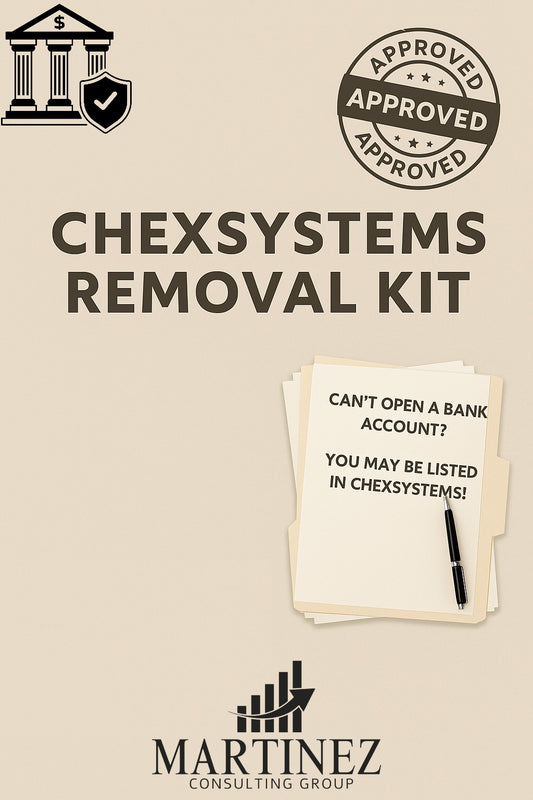 ChexSystems Removal Kit